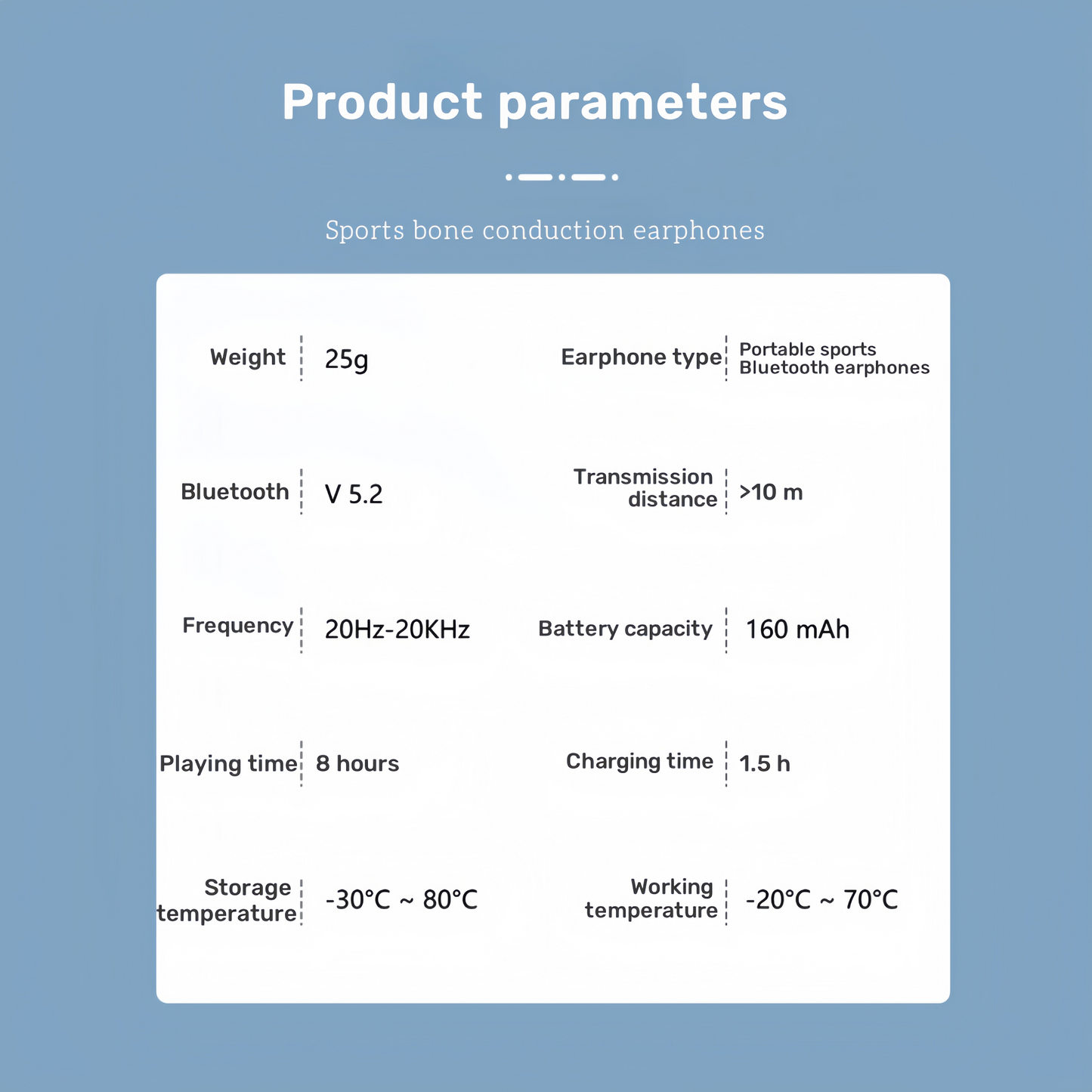CHERRYBLOSSOMS Bone Conduction Hanging Earphones,Headsets for Telephones