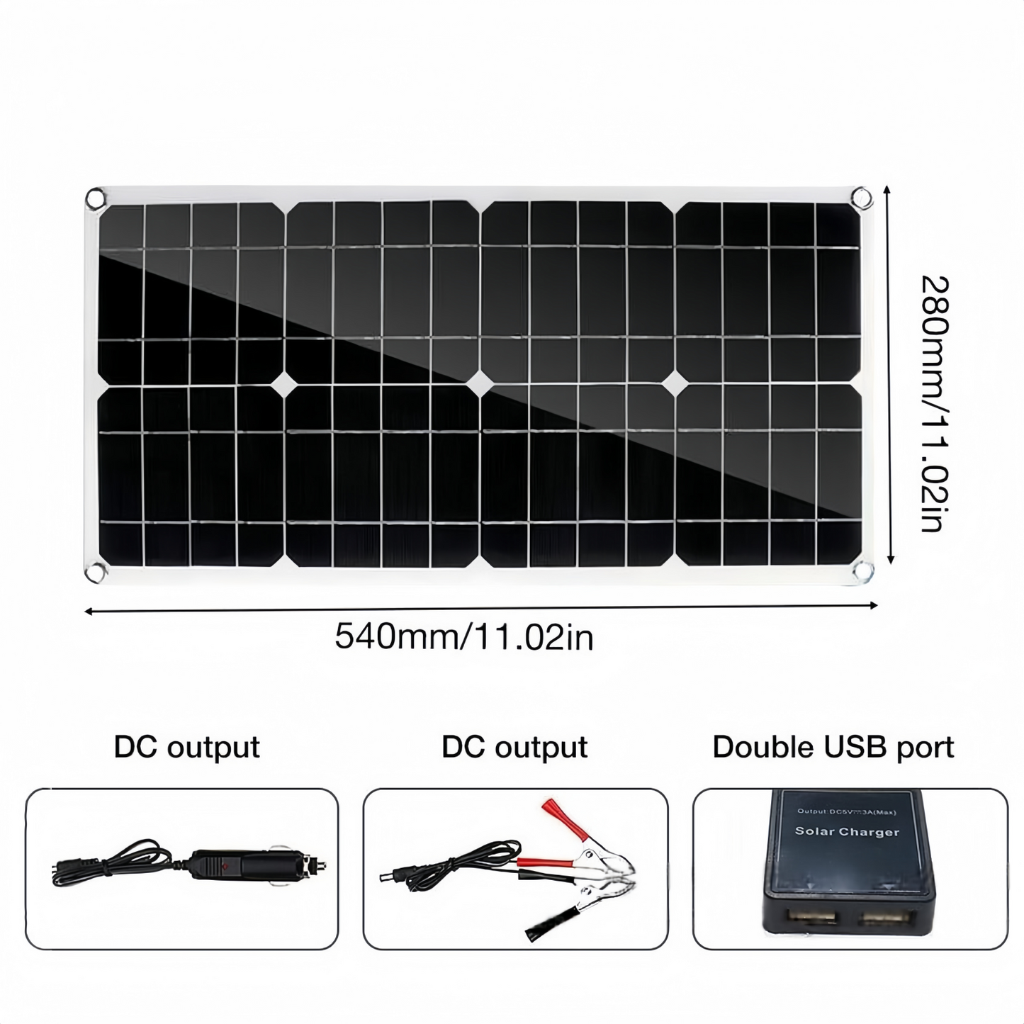 DreamFlower Portable 25W18V Photovoltaic Solar Panel Kit