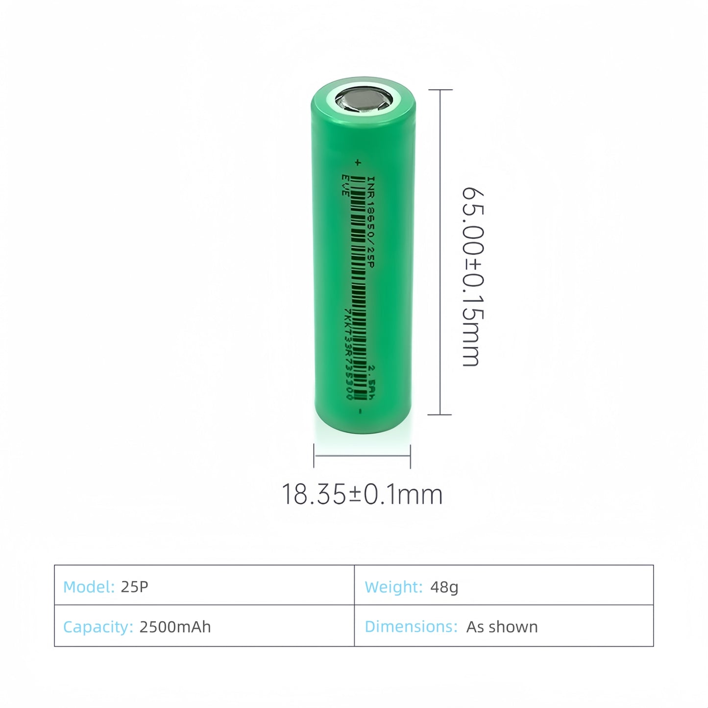 DreamFlower 18650 lithium battery power battery 3.6V