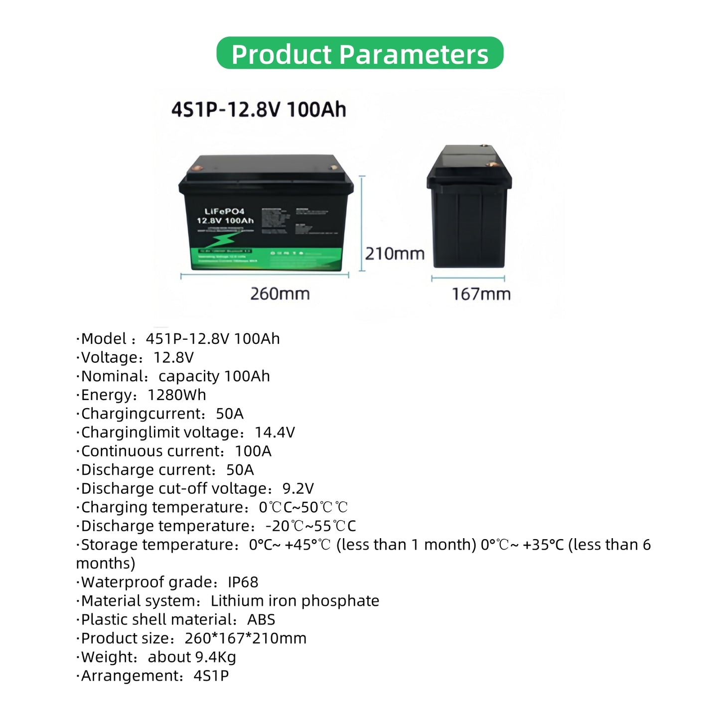 DreamFlower Lead-acid to Lithium Energy Storage Battery