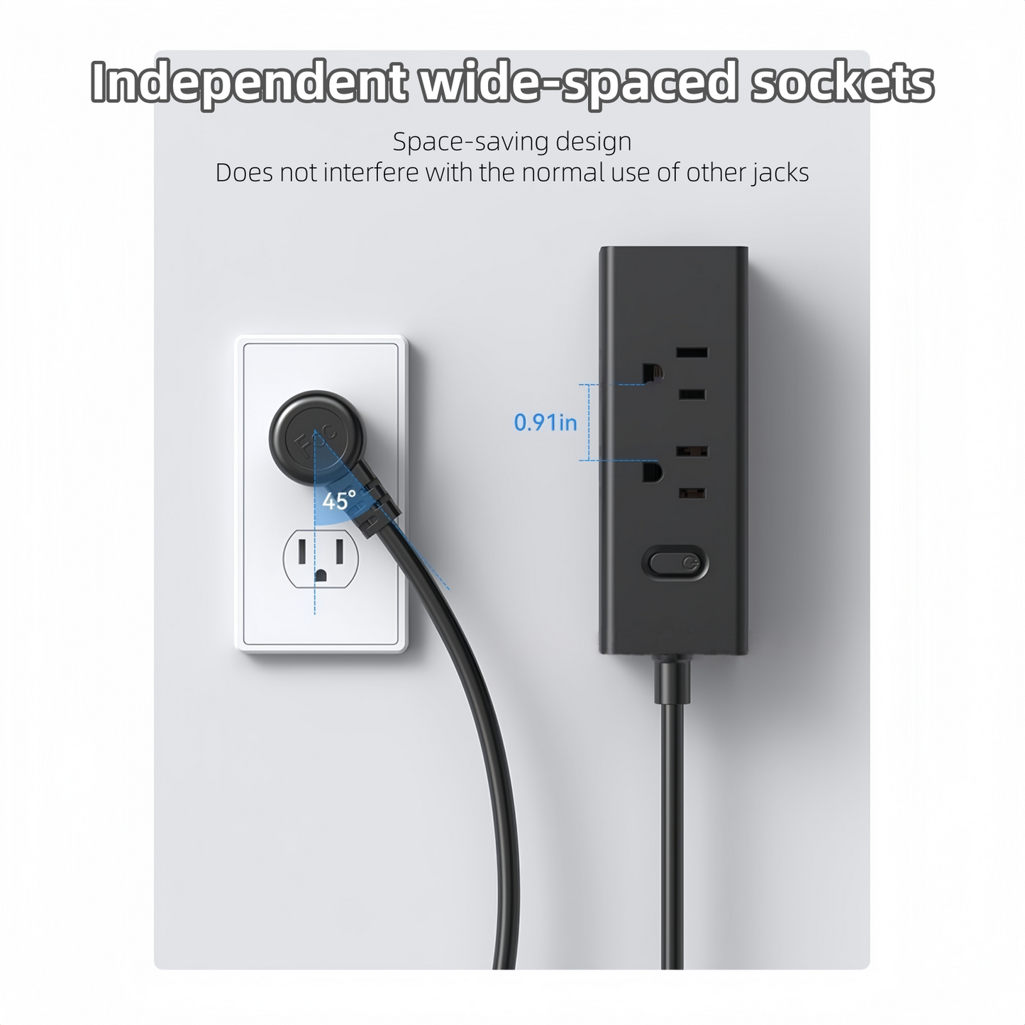 BsrFirst upgraded dual-purpose power strip, suitable for office and home, USB+Type-c interface