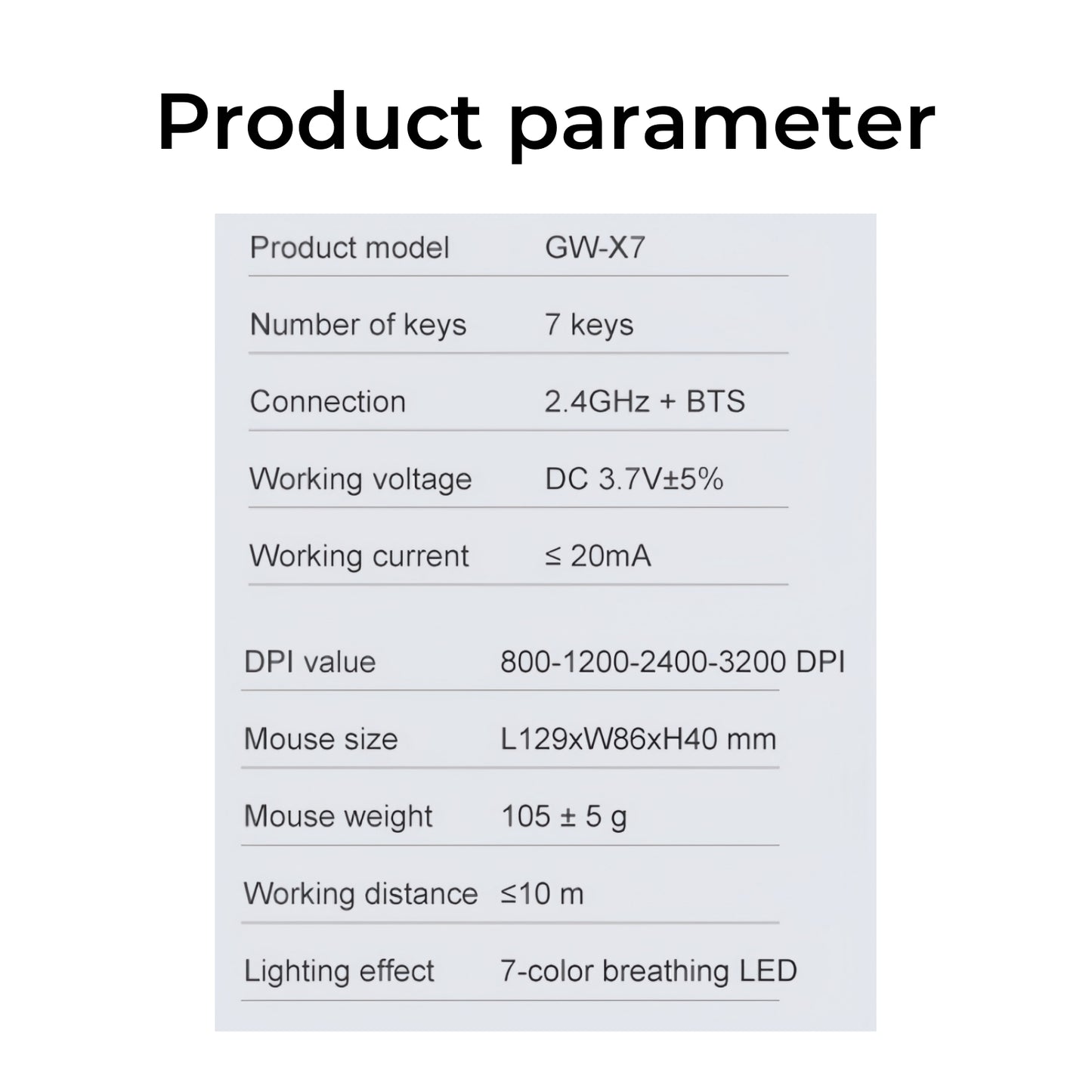 DreamFlower Bluetooth mouse